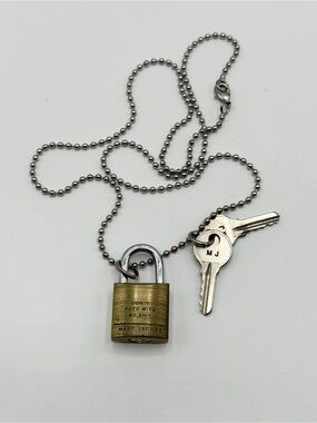 Marc Jacob’s Lock & Key Pendant Necklace Don’t **** with my ****